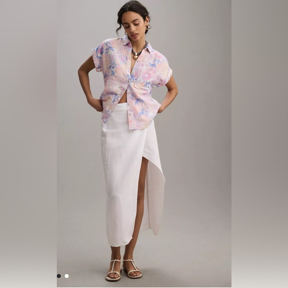 CLOTH & STONE Surf Shirt in blue and pink shades - Picture 11 of 12